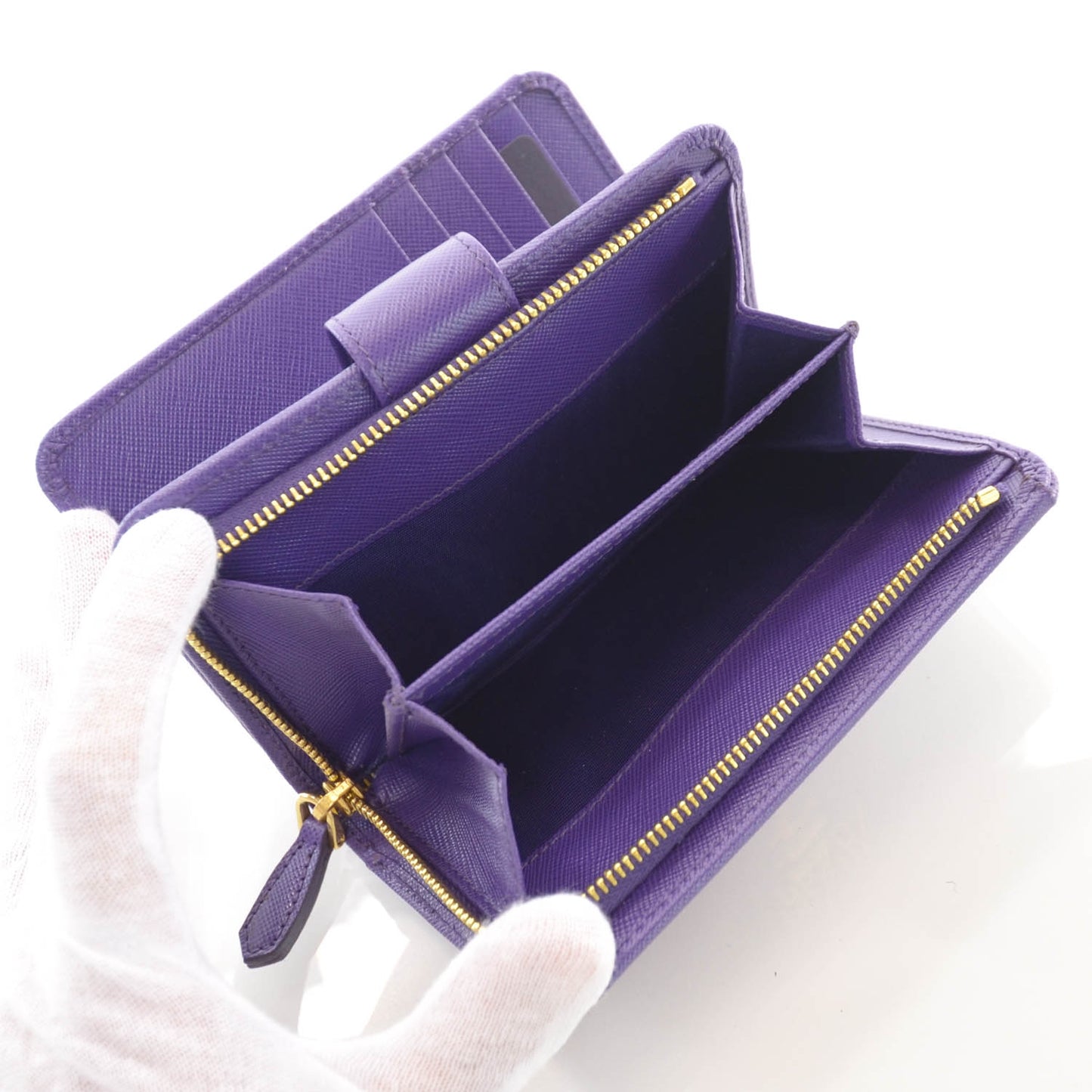 Saffiano Compact Wallet Viola