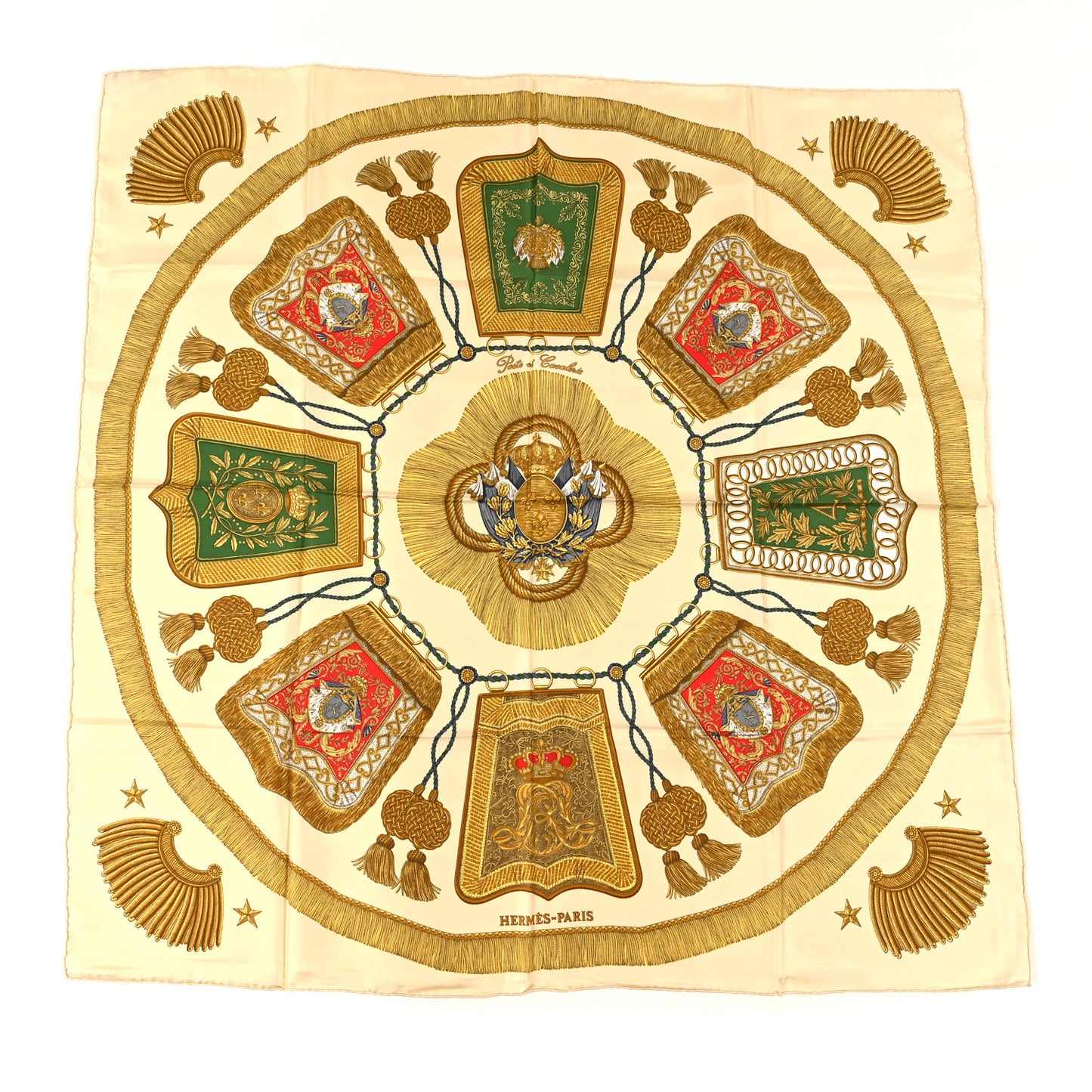 Silk Poste et Cavalerie Scarf 90