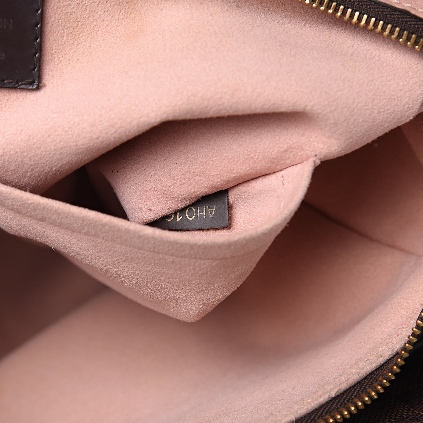 Cuir Taurillon Damier Ebene Normandy Magnolia