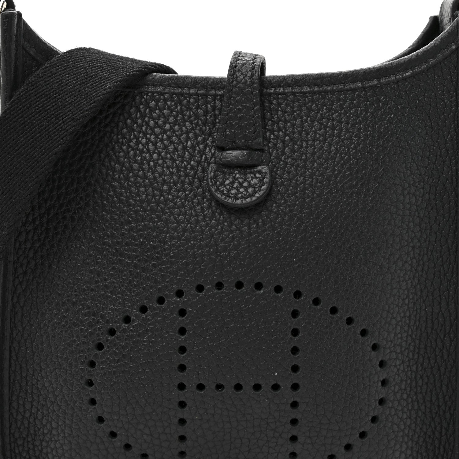 Hermes Taurillon Clemence Evelyne TPM Black 8 of 11