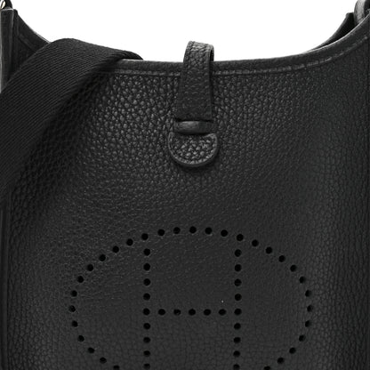 Hermes Taurillon Clemence Evelyne TPM Black 8 of 11
