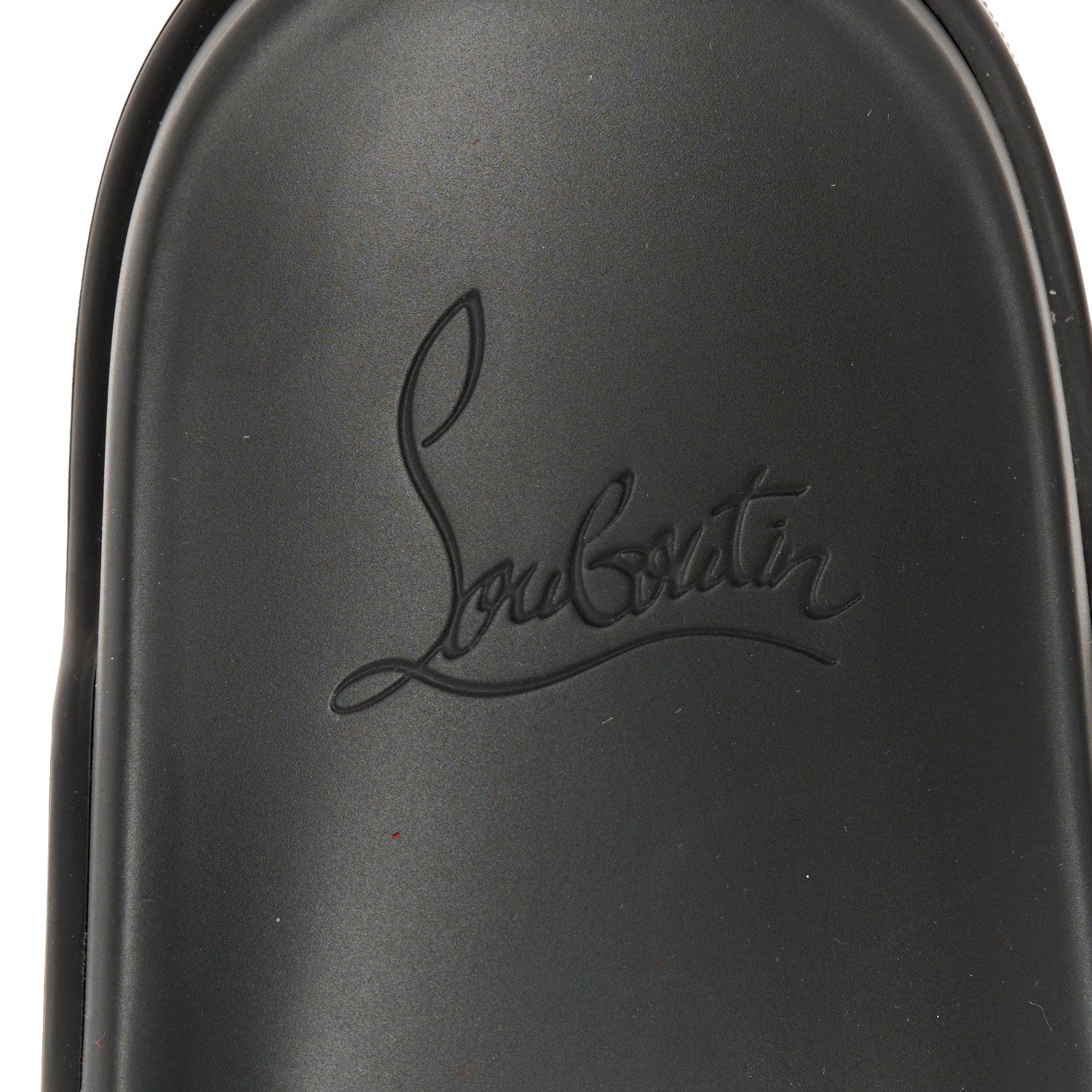 Christian Louboutin Suede Womens Navy Pool Donna Flat Slide Sandals 37 Black 7 of 10