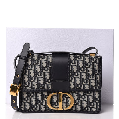 Christian Dior Oblique 30 Montaigne Flap Bag Blue 11 of 11