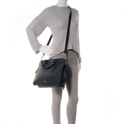 Prada Saffiano Travel Briefcase Baltico 2 of 11
