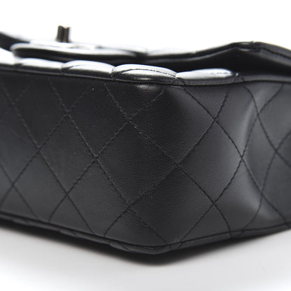 Chanel Lambskin Quilted Mini Rectangular Flap Black 9 of 11