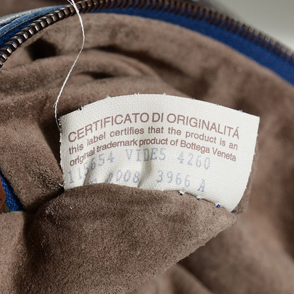 Bottega Veneta Shiny Goatskin Intrecciato Karung Large Veneta Hobo Cobalt 8 of 9
