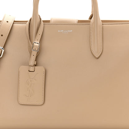 Saint Laurent Calfskin Medium Jane Tote Bag Dark Beige 10 of 12