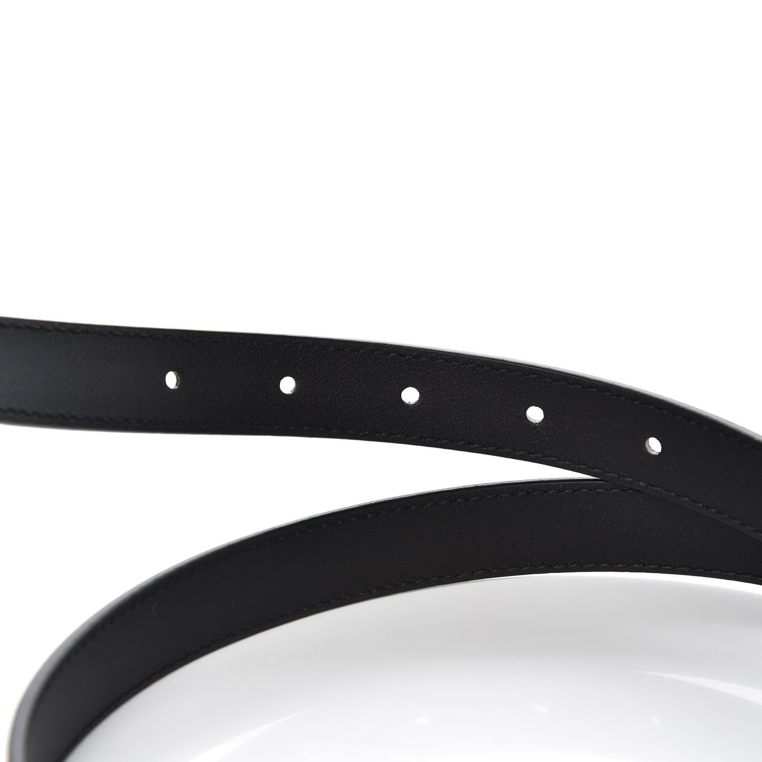 Gucci Calfskin Double G 20mm Belt 70 28 Black 6 of 8
