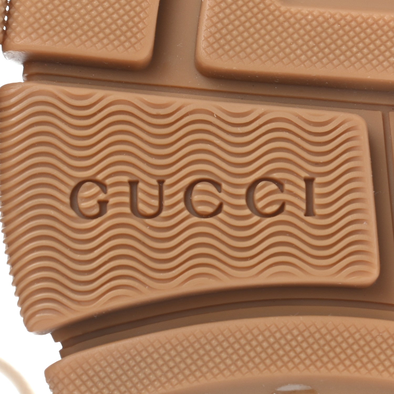 Gucci X SEGA Suede Calfskin GG Monogram Mens Flashtrek Sneakers 9.5 New Cuir Beige Ruggine 6 of 14