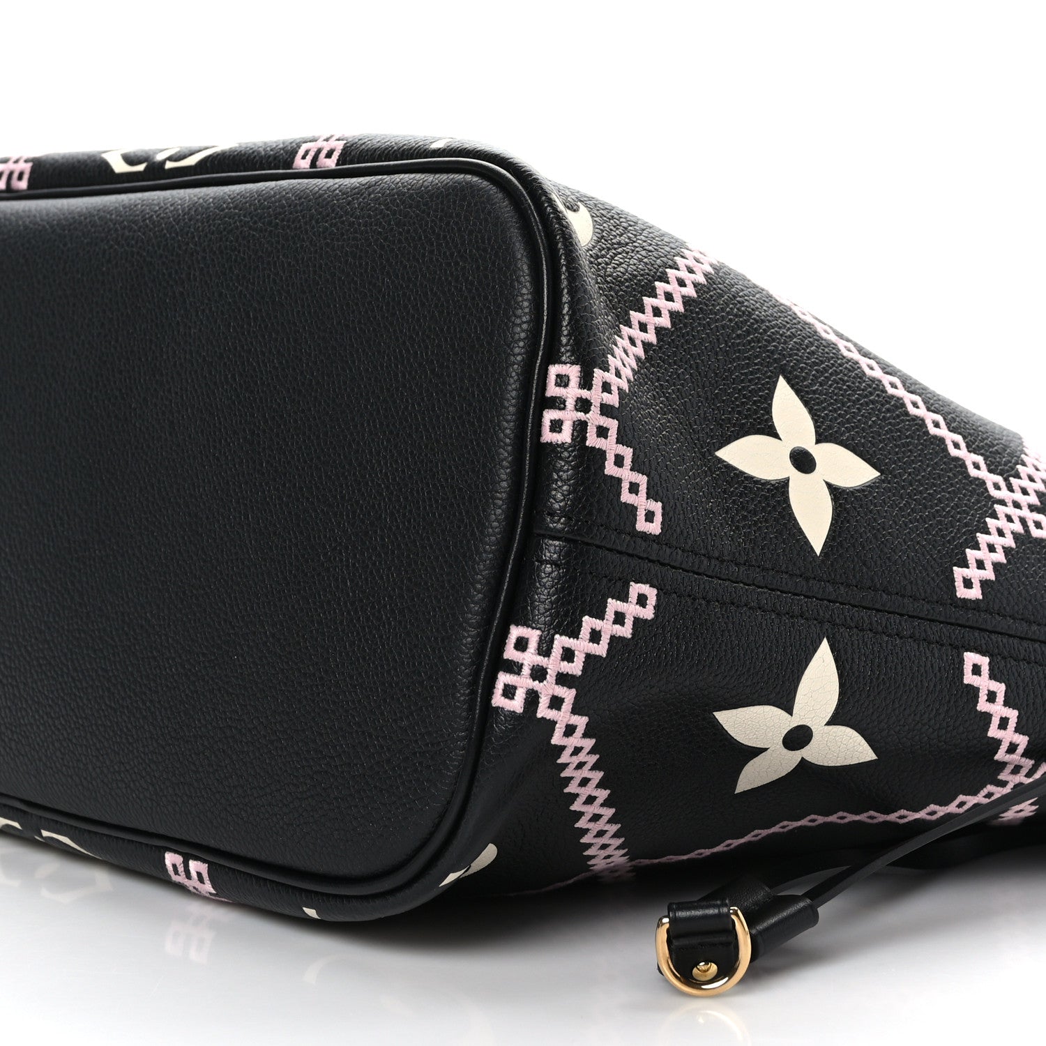 Louis Vuitton Empreinte Monogram Giant Broderies Neverfull MM Black 9 of 9
