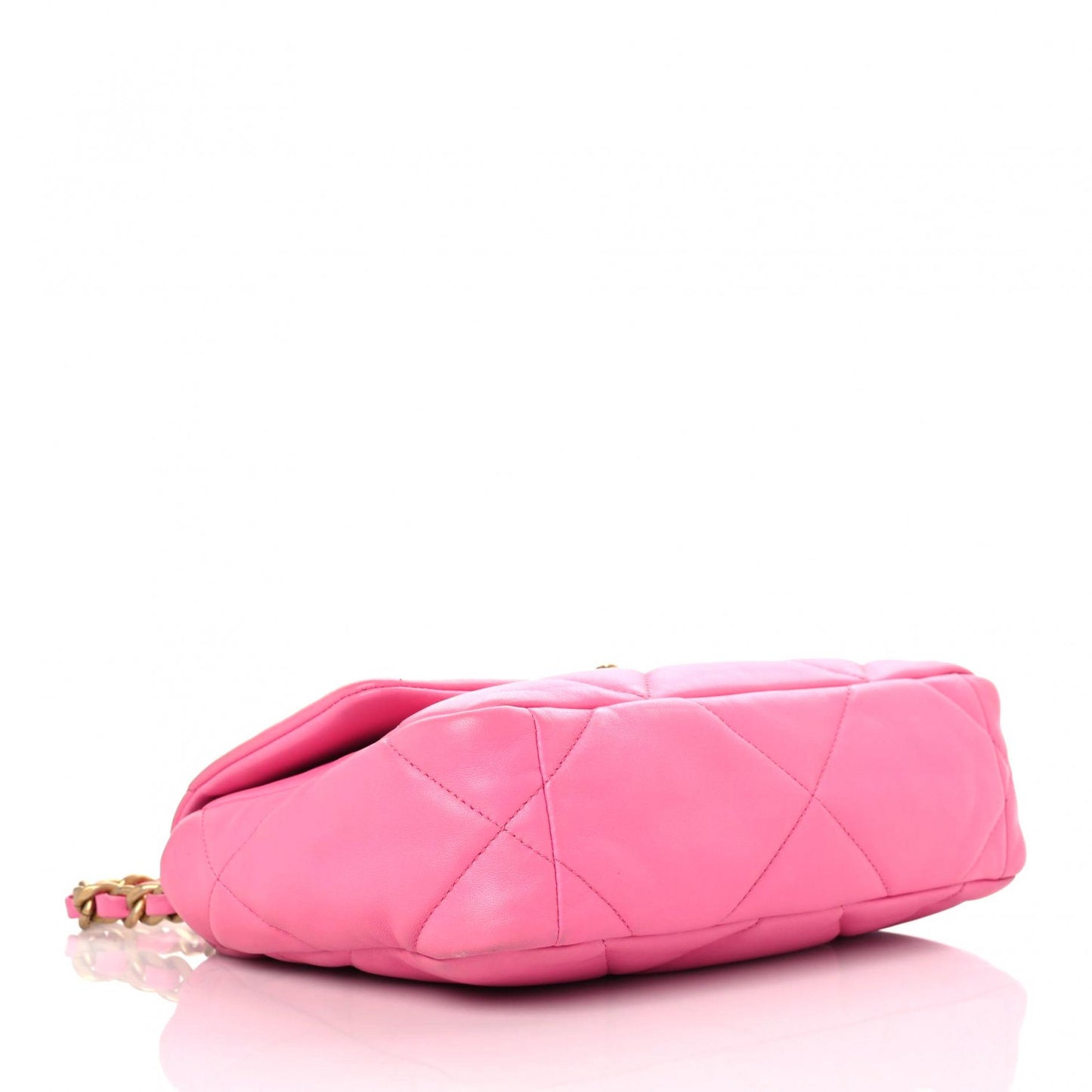 Lambskin Quilted Medium Chanel 19 Flap Pink