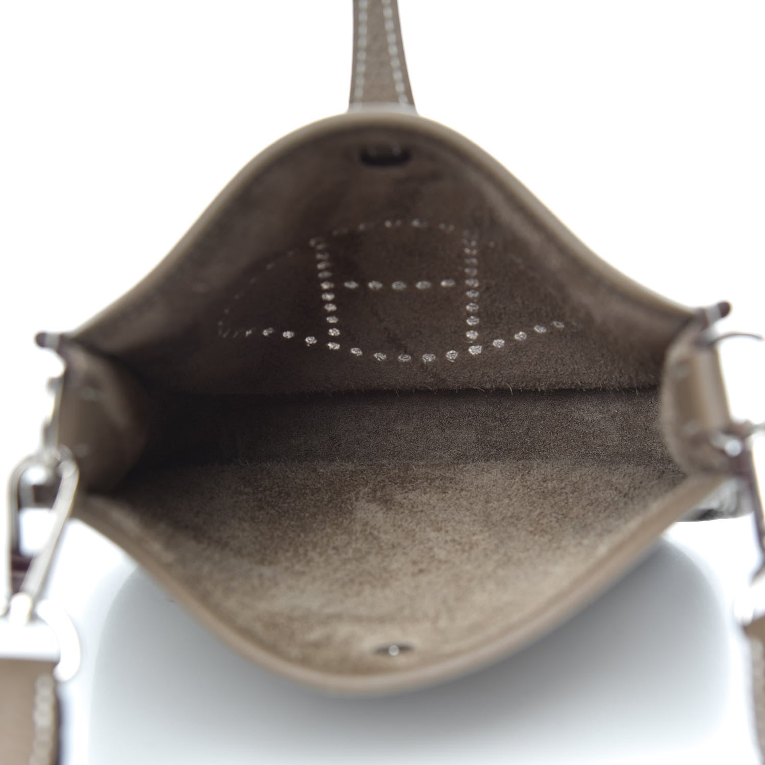 Hermes Taurillon Clemence Amazone Evelyne TPM Etoupe Bleu Indigo 5 of 10