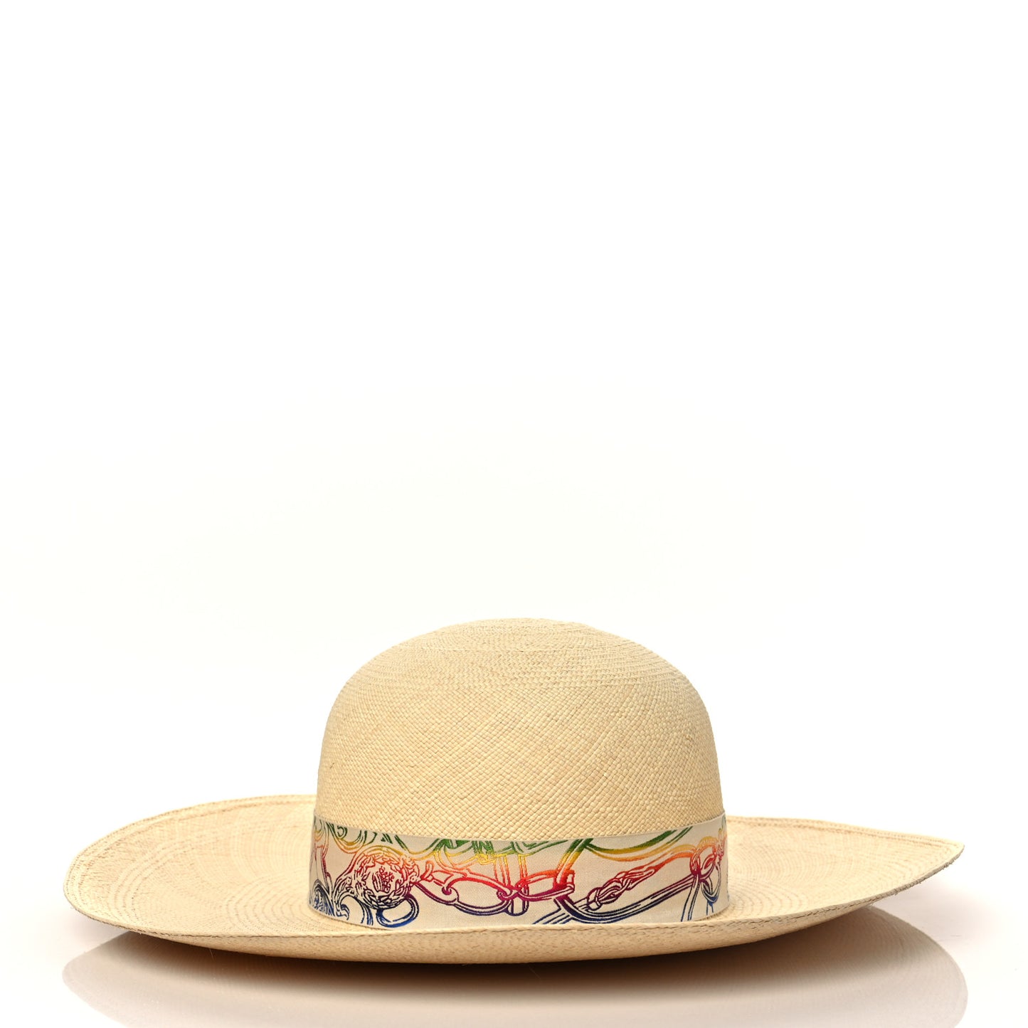 Straw Panama Brisa Brides De Gala Hat 57 Naturel Multicolore