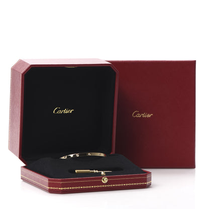 Cartier 18K Yellow Gold 10 Diamond Small LOVE Bracelet 16 8 of 8