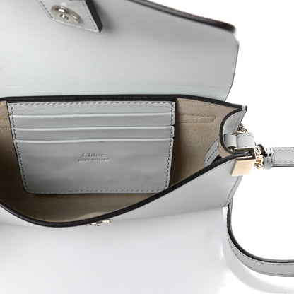 Chloe Suede Calfskin Mini Faye Shoulder Bag Airy Grey 5 of 8