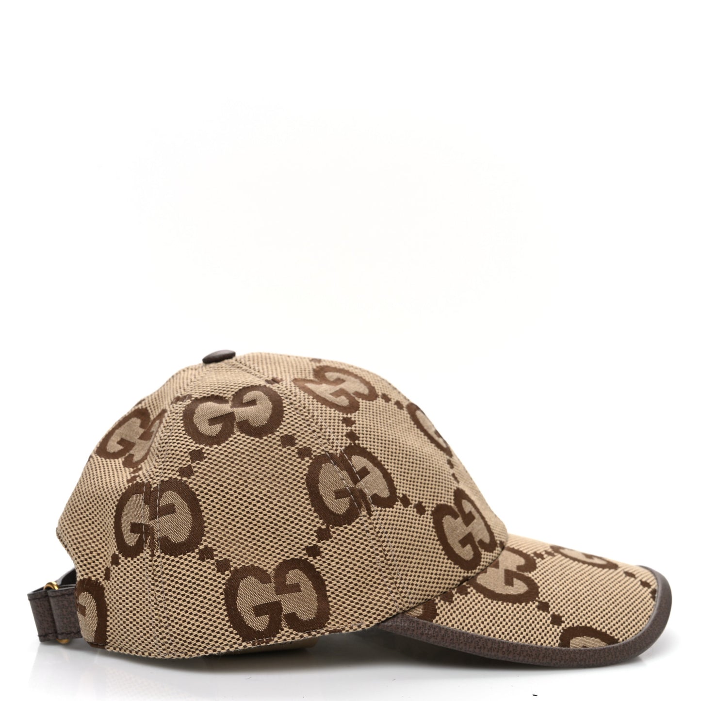 Monogram Jumbo GG Baseball Hat S 56 Camel Ebony