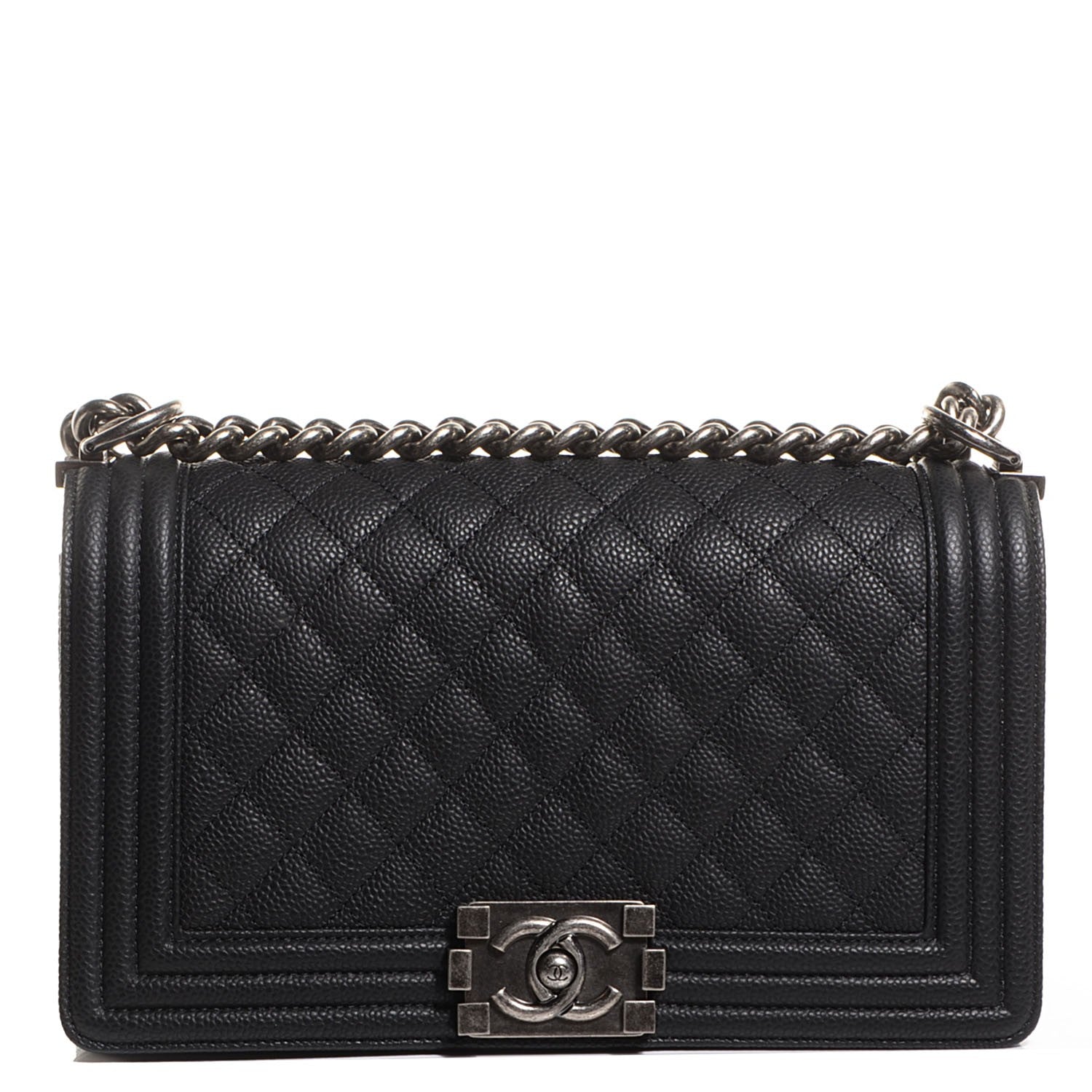 Chanel Caviar Quilted Medium Boy Flap Black 1 of 9