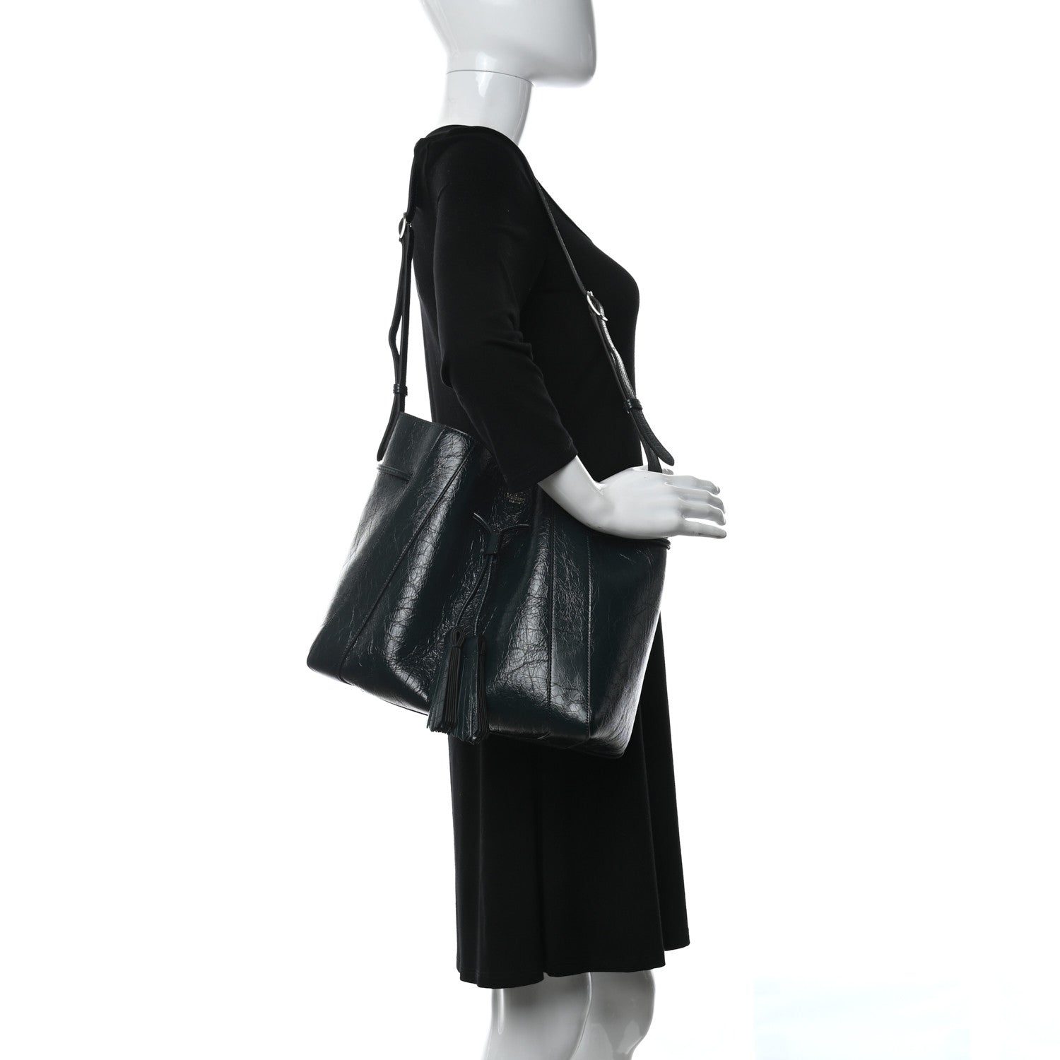 Mulberry Spongy Patent Small Millie Dark Green 2 of 10