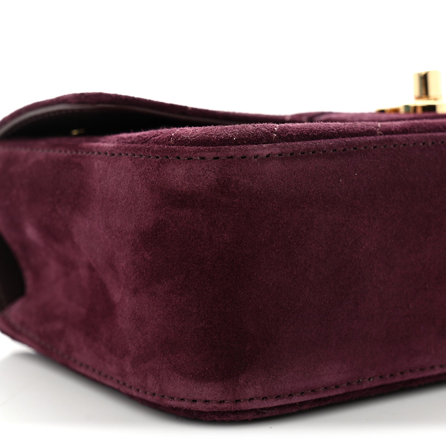 Chanel Suede Calfskin Mini Souplissimo Flap Burgundy 8 of 10