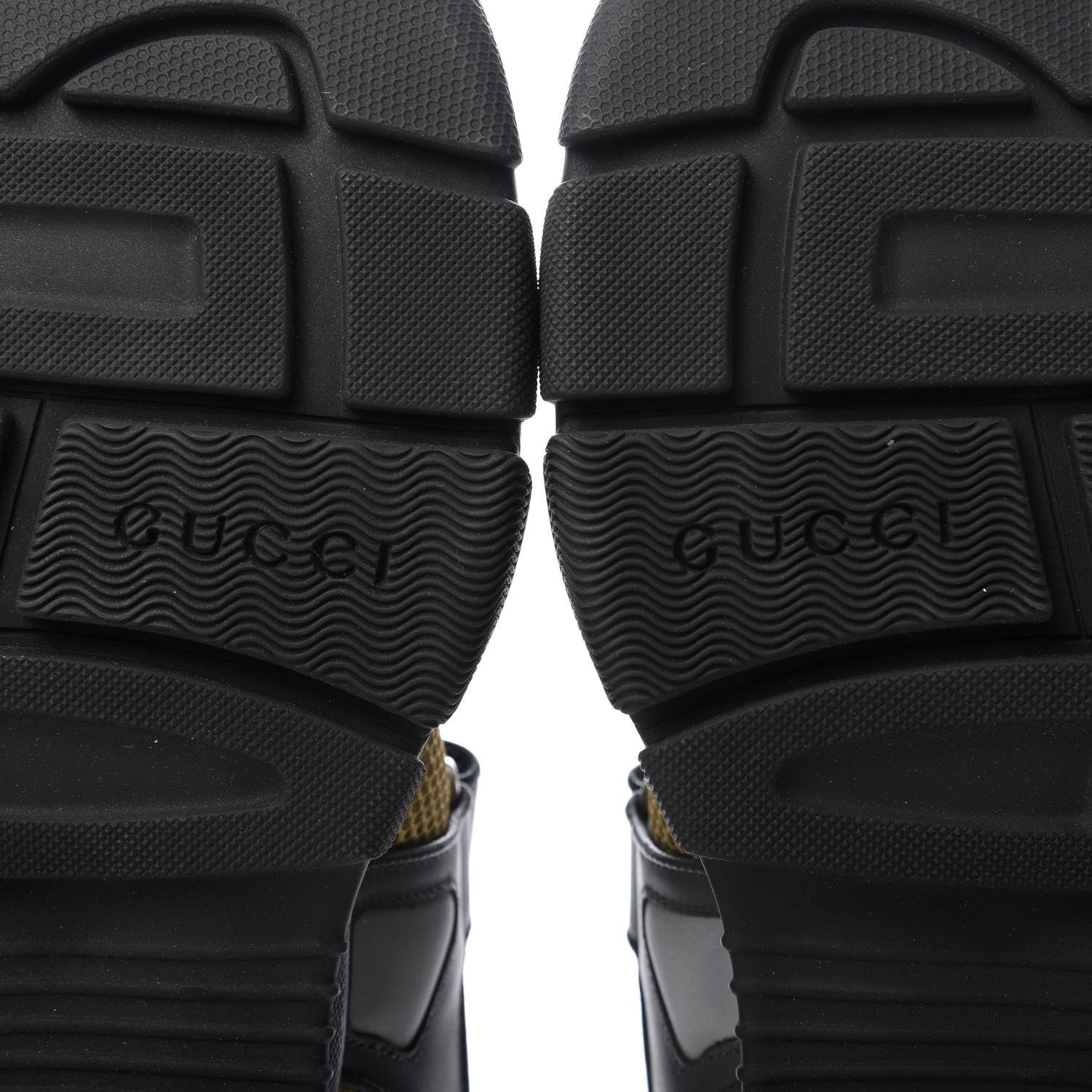 Gucci X SEGA Nappa Mesh Mens Aguru Sandals 9.5 Loess Black 7 of 9