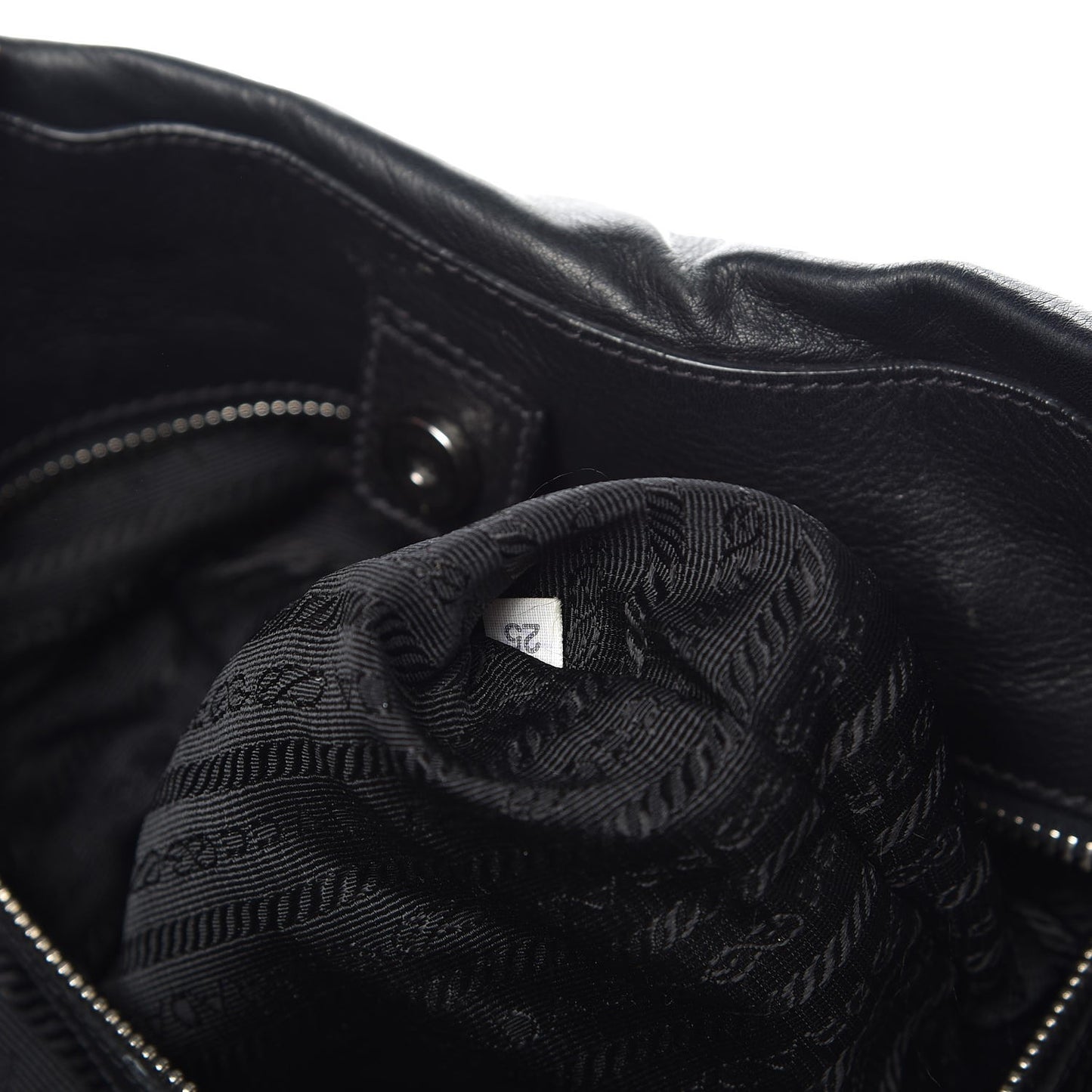 Tessuto Nylon Stripes Tote Black