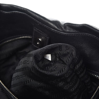 Prada Tessuto Nylon Stripes Tote Black 8 of 9
