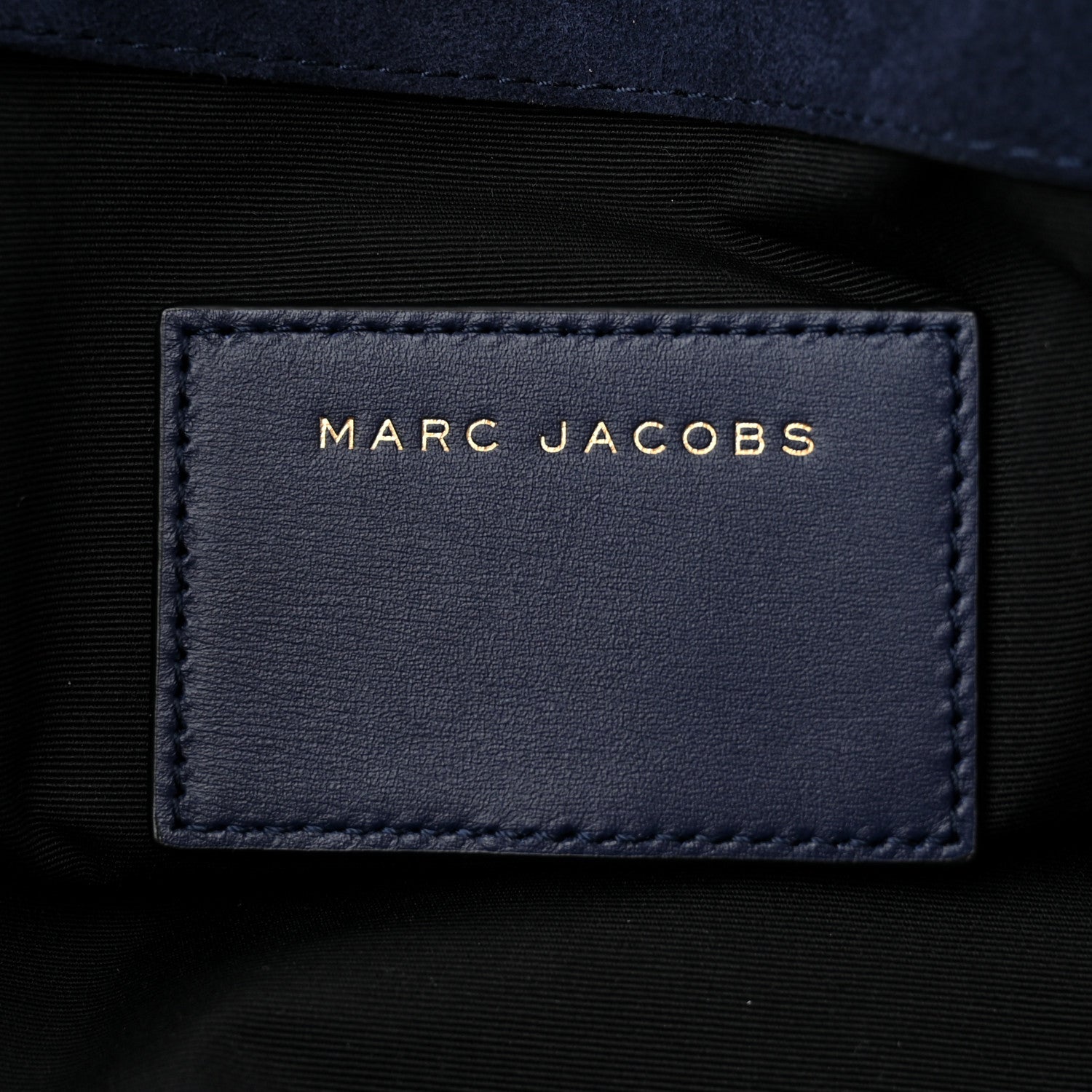 Marc Jacobs Suede Madison Tote Weekender Bag Midnight Blue 6 of 10