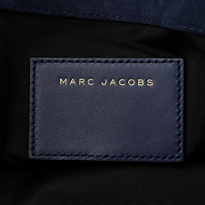 Marc Jacobs Suede Madison Tote Weekender Bag Midnight Blue 6 of 10