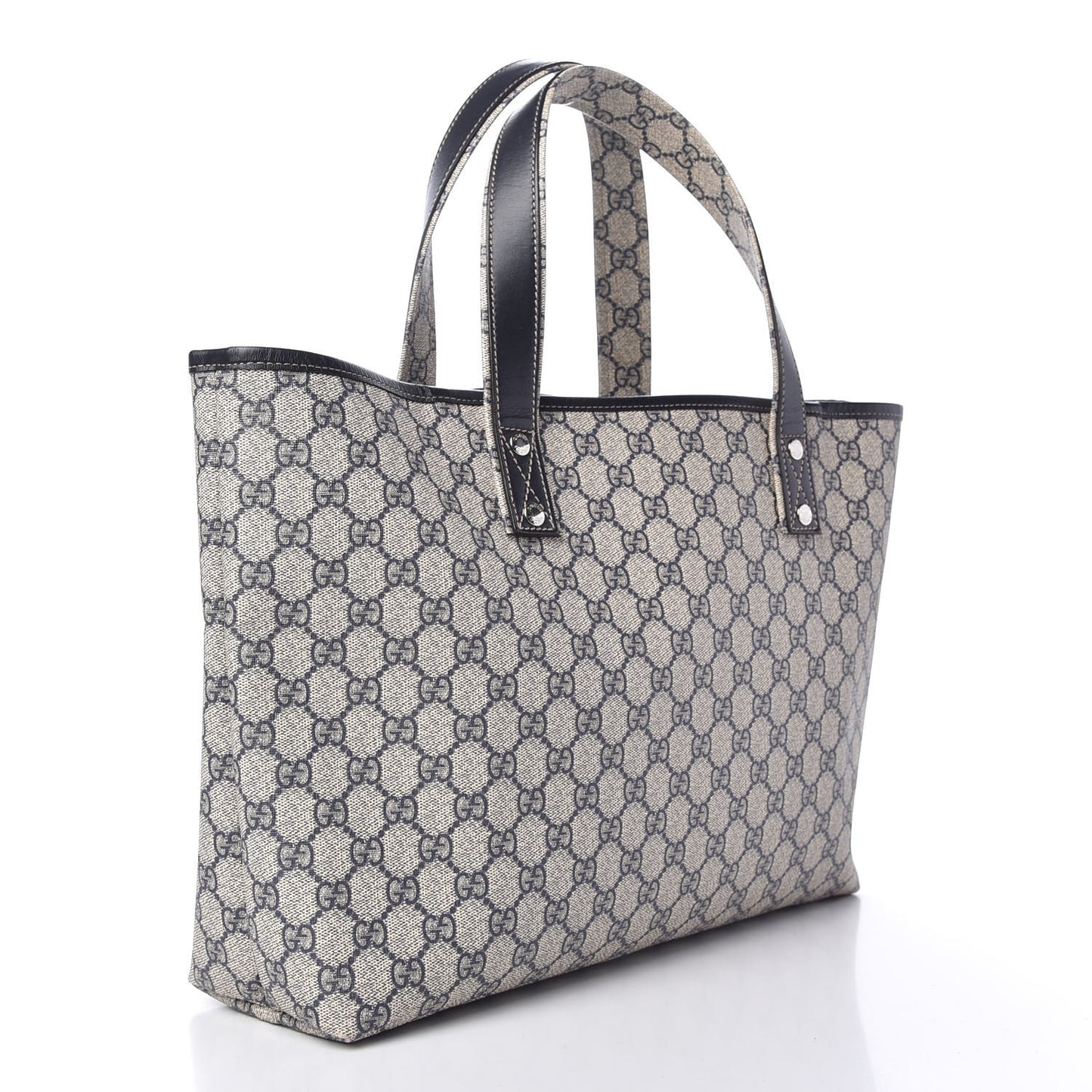 GG Plus Monogram Medium Signature Web Loop Tote Navy