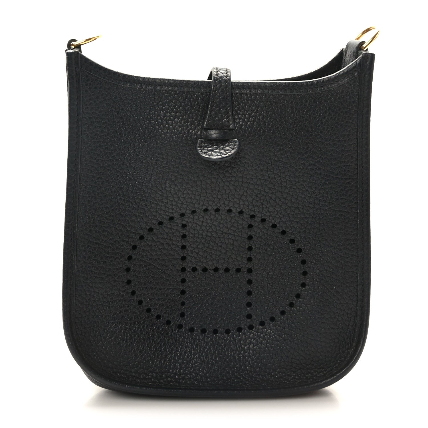 Hermes Taurillon Clemence Evelyne TPM Black 1 of 9