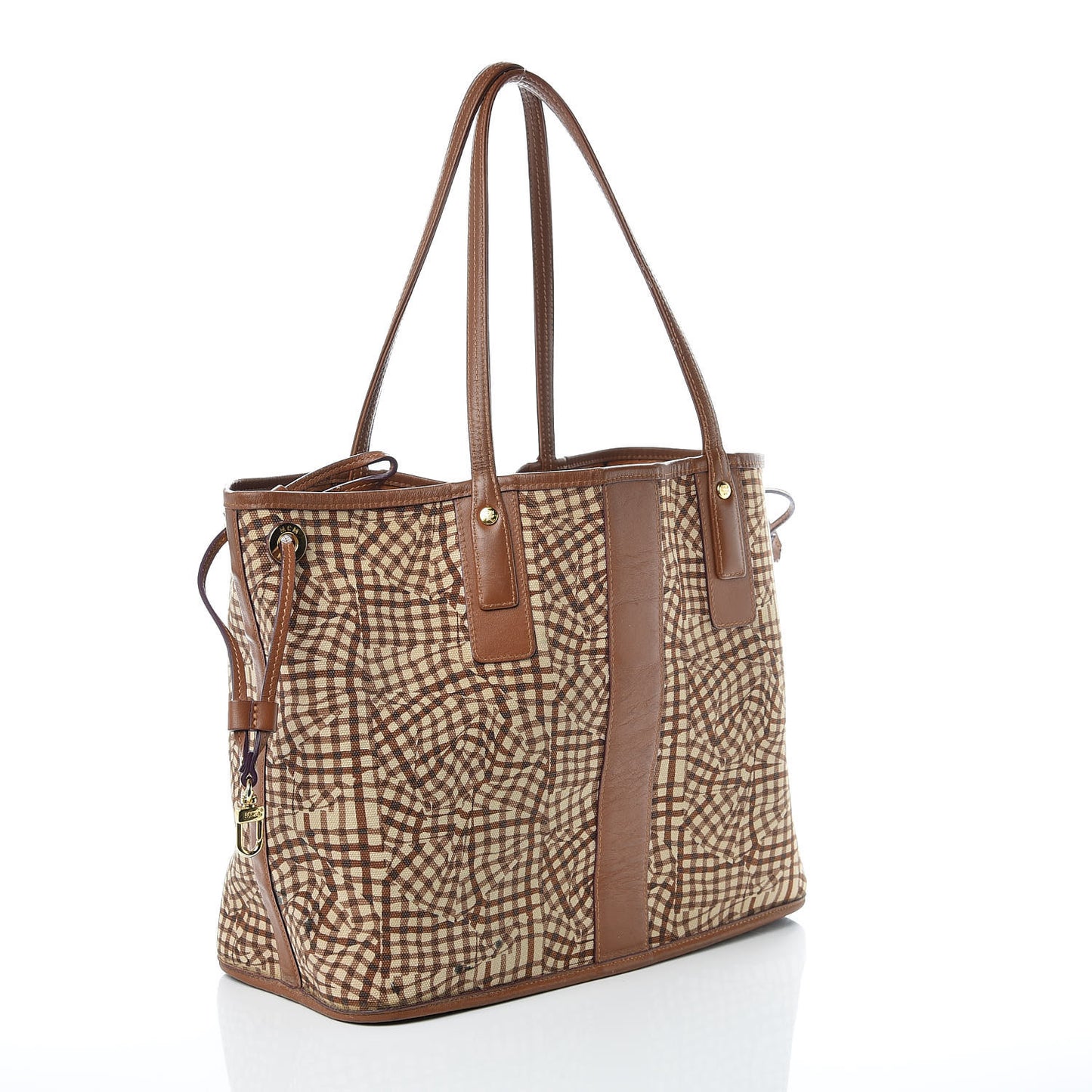 Visetos Medium Liz Reversible Shopper Tote Cognac