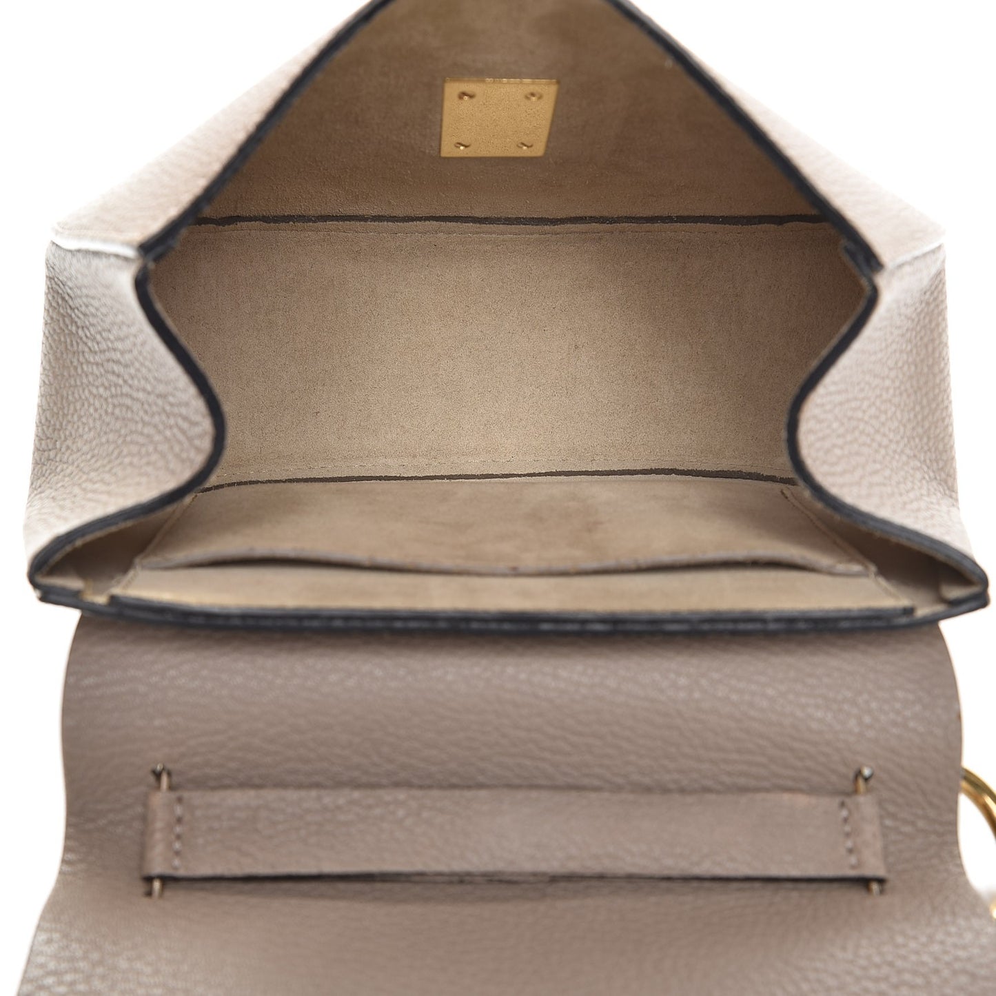 Grained Lambskin Drew Shoulder Bag Motty Grey