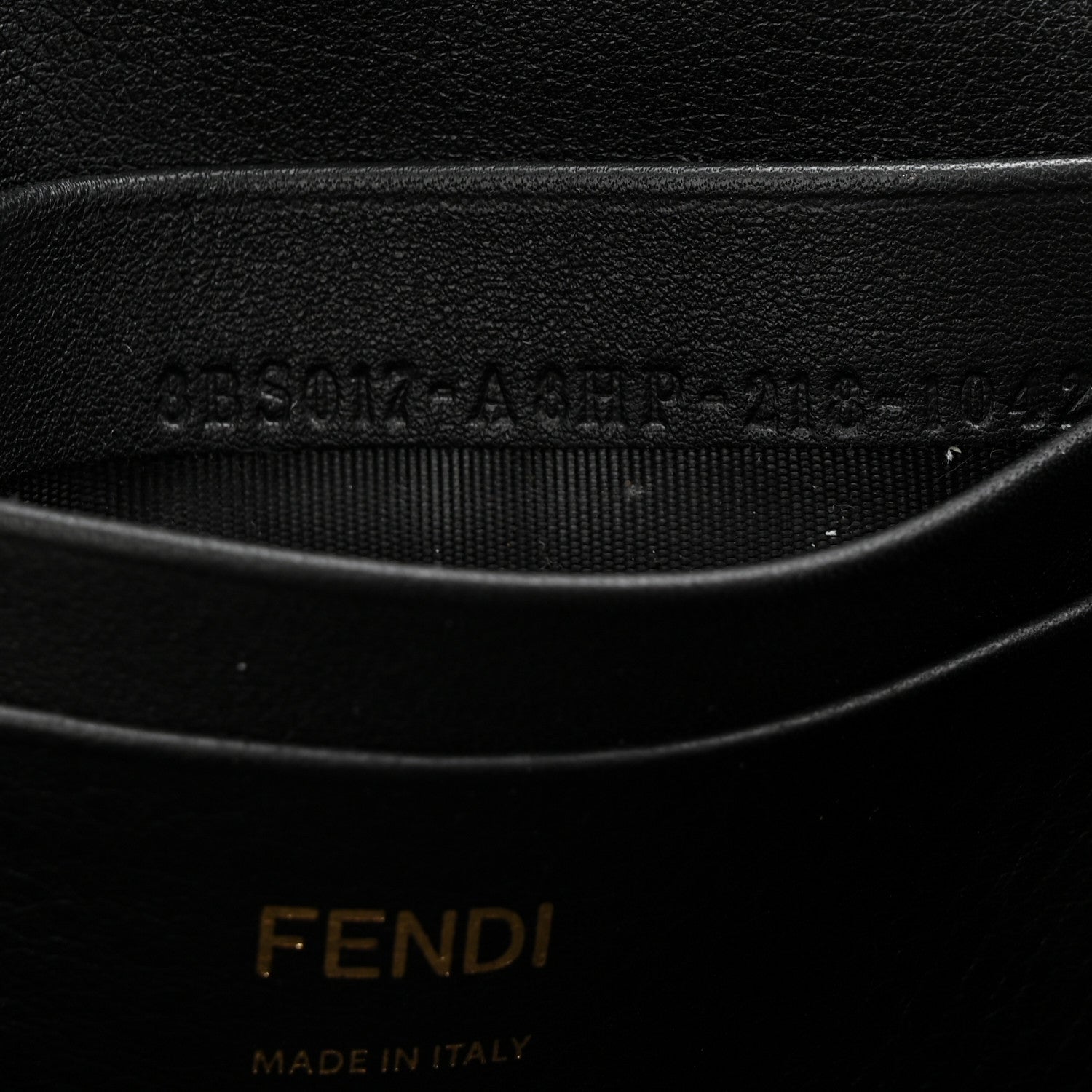 Fendi Shearling Vitello Dolce Macro FF 1974 Mini Baguette Tobacco Black 7 of 10
