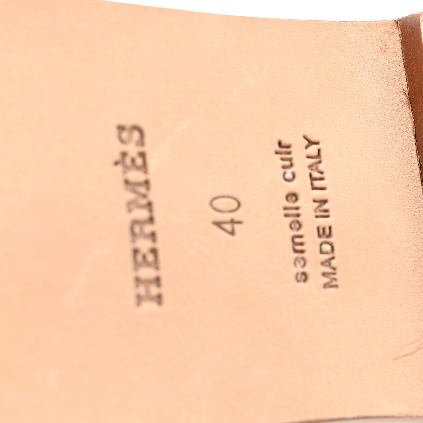 Calfskin Oran Sandals 40 Beige Albinos