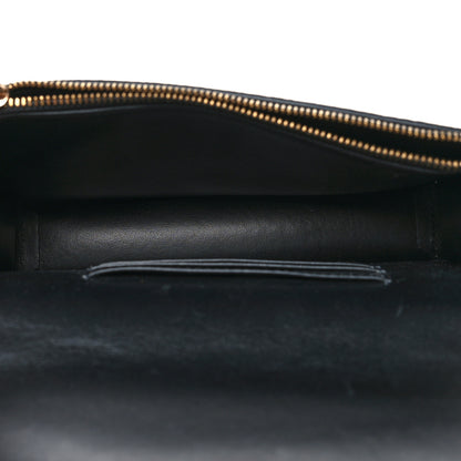 Versace Coated Canvas Virtus La Greca Signature Shoulder Bag Black Khaki 5 of 11