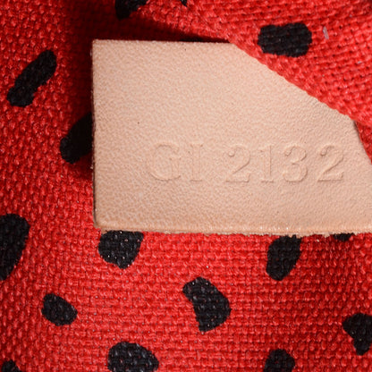 Louis Vuitton Monogram Kusama Waves Neverfull MM Red 7 of 7