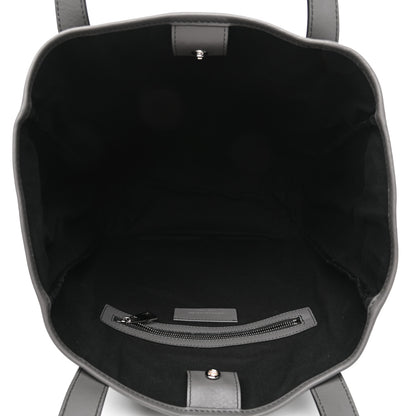 Alexander McQueen Calfskin Perforated Skull Tote Grey 5 of 9