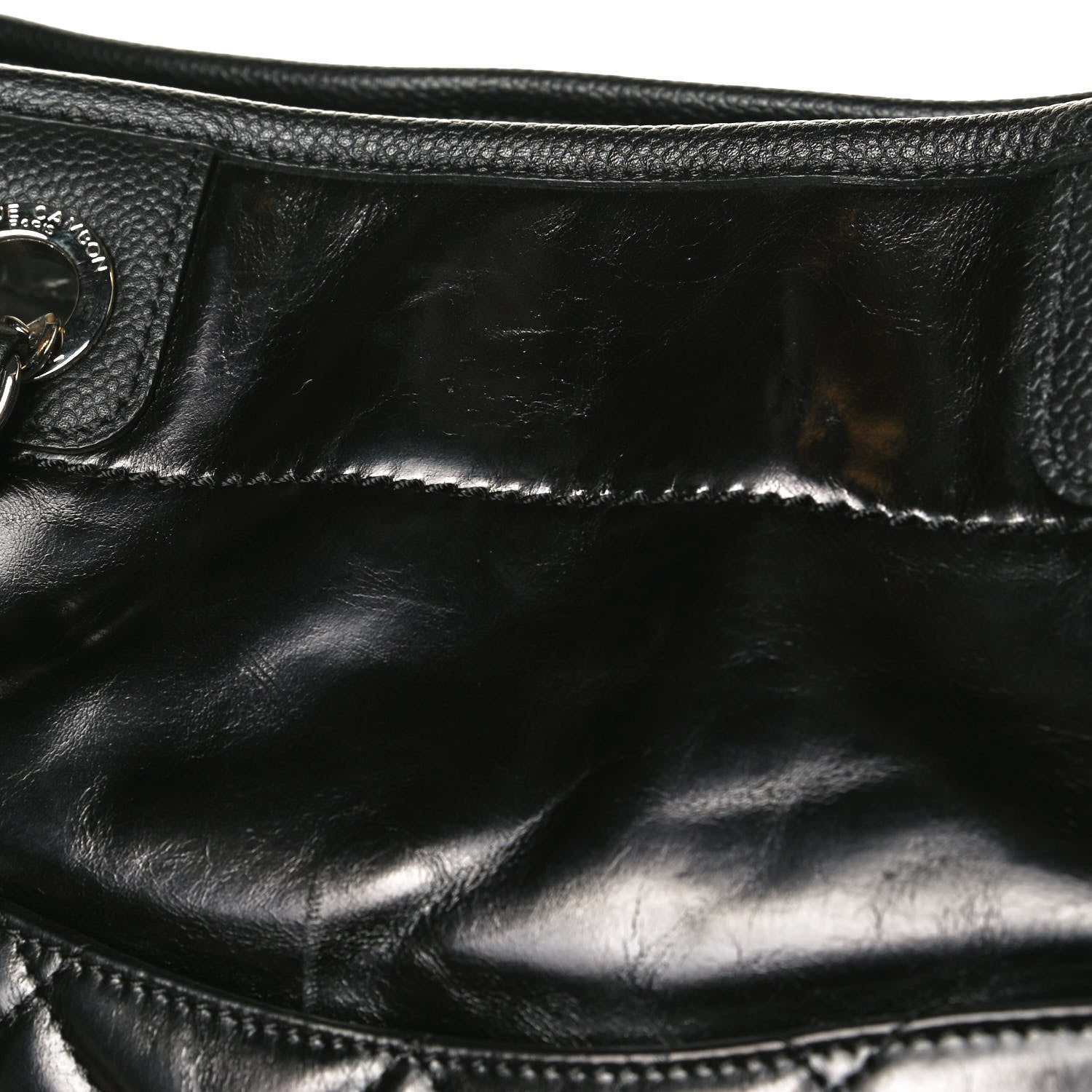 Chanel Glazed Calfskin Small Deauville Tote Black 17 of 21
