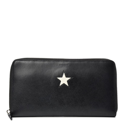 Givenchy Calfskin Star Pandora Zip Around Wallet Black 1 of 6