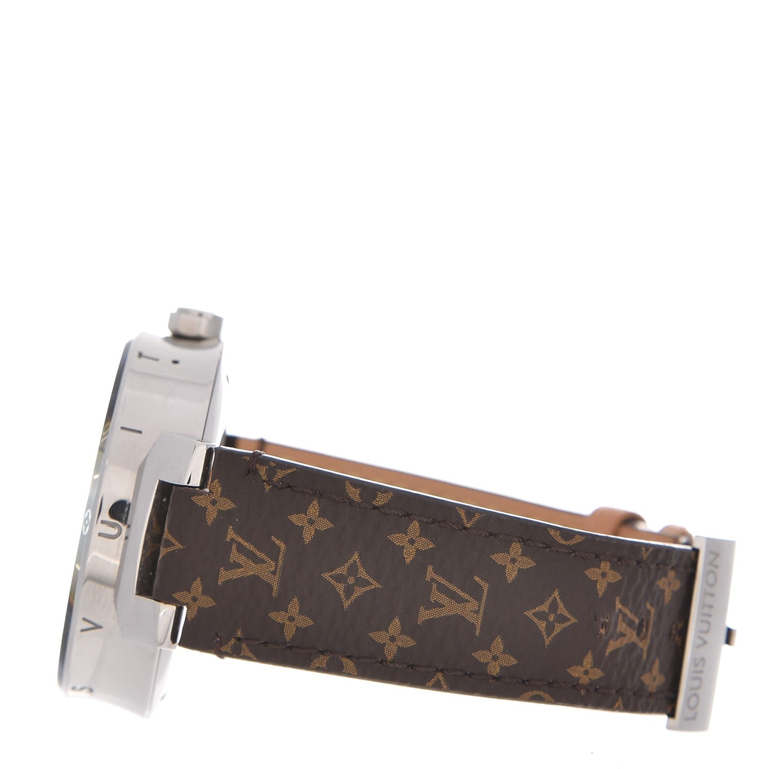 Louis Vuitton Stainless Steel Monogram Tambour Horizon 42mm Smartwatch 4 of 13