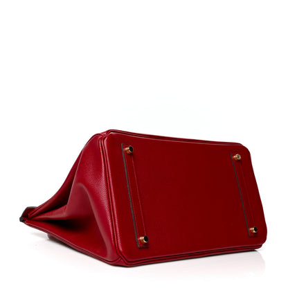 Hermes Epsom Birkin 35 Rouge Grenat 3 of 9