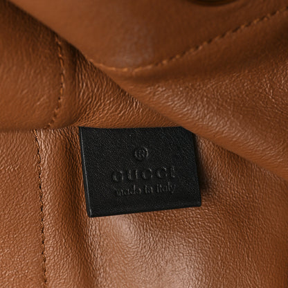 Gucci Suede Patent Large Rajah Chain Tote Nocciola Black 7 of 14