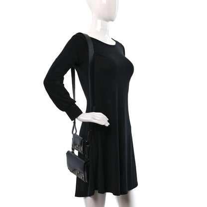 Christian Dior Oblique Smooth Calfskin Elite Shoulder Pouch Beige Black 2 of 9