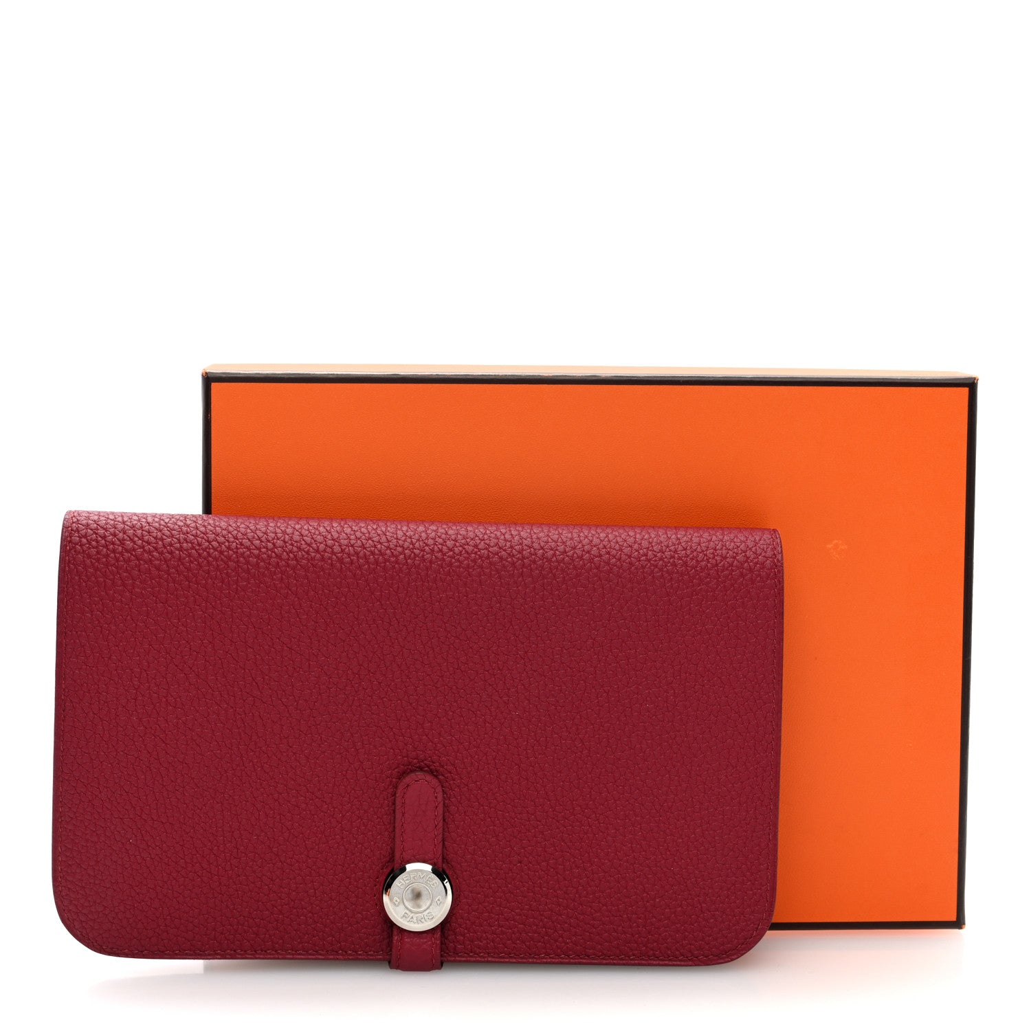 Hermes Dogon Duo Wallet Rubis 9 of 9