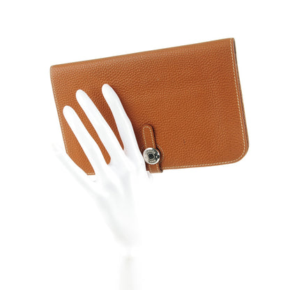 Hermes Togo Dogon Duo Wallet Gold 2 of 9