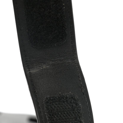 Hermes Calfskin Woolskin Womens Chypre Sandals 38 Black 11 of 13