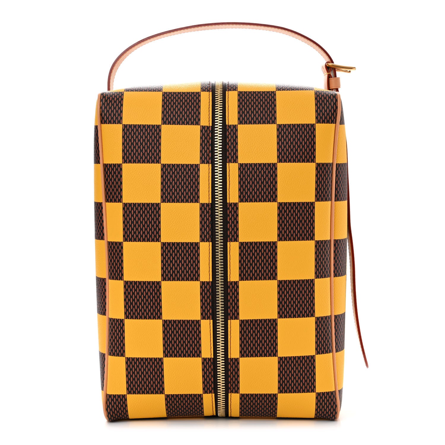 Louis Vuitton Damier Pop Shoes Bag Yellow 1 of 9
