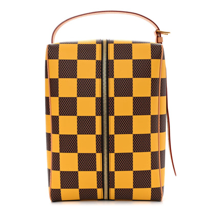 Louis Vuitton Damier Pop Shoes Bag Yellow 1 of 9