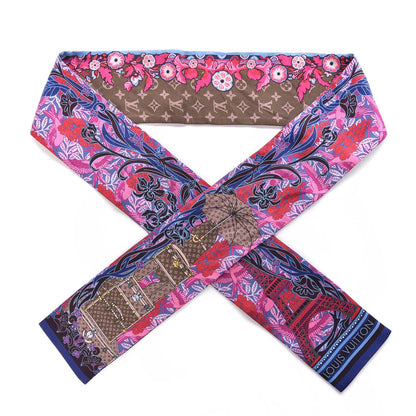 Louis Vuitton Silk Louis A Paris Bandeau Fuchsia 1 of 5