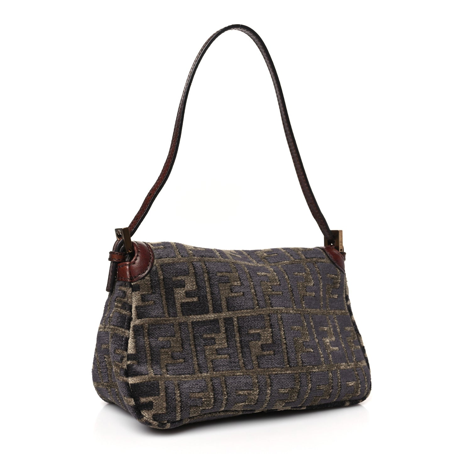 Velvet Zucca Mini Mama Baguette Brown